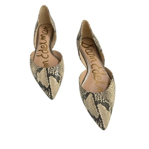 SAM EDELMAN Leather D'Orsay Flat Shoes size 8 - Picture 7 of 13